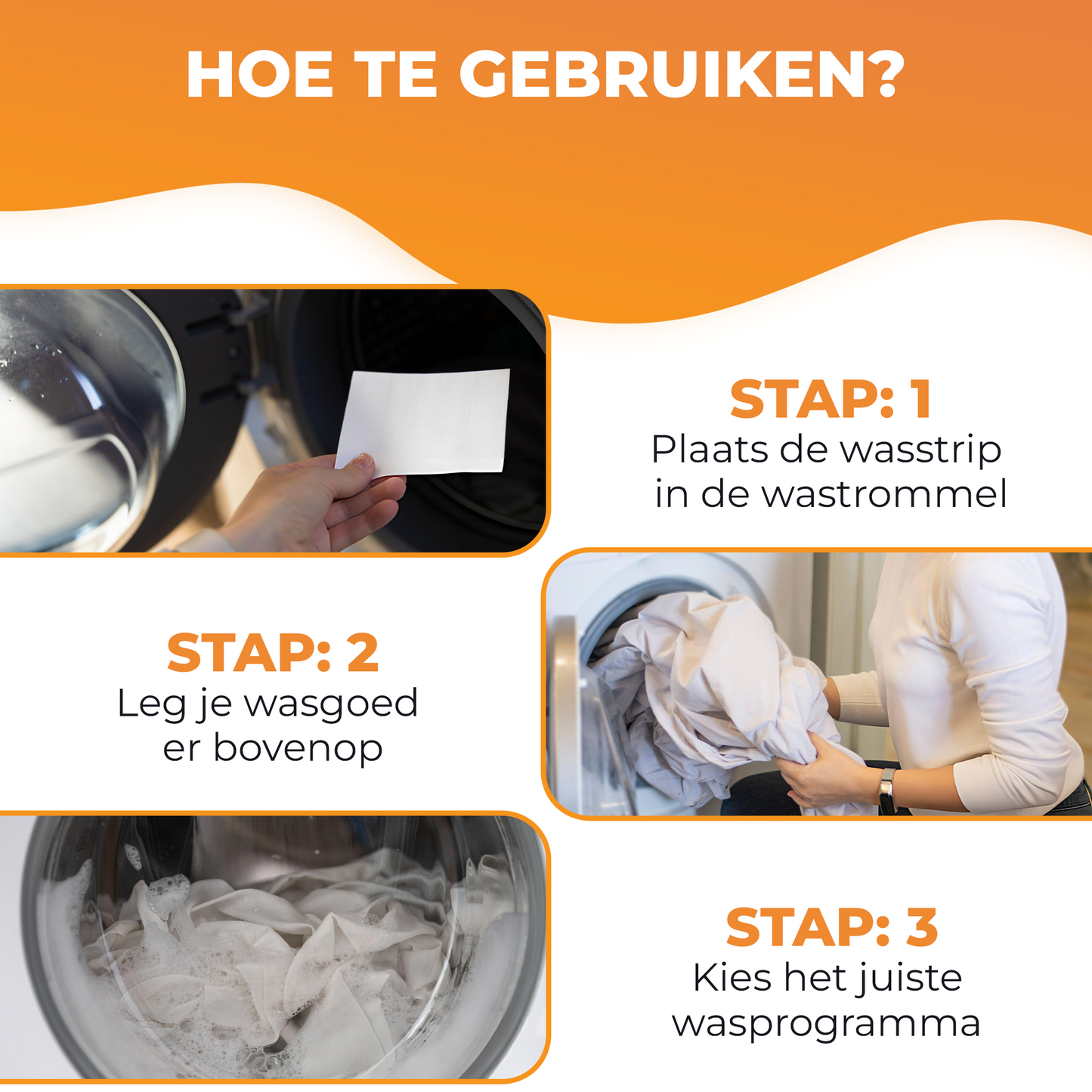 Milieuvriendelijke Wasstrips